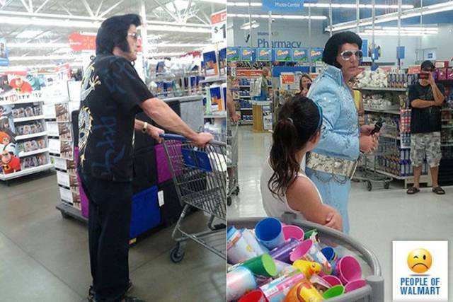 Фрики и странные посетители американских супермаркетов (34 фото)