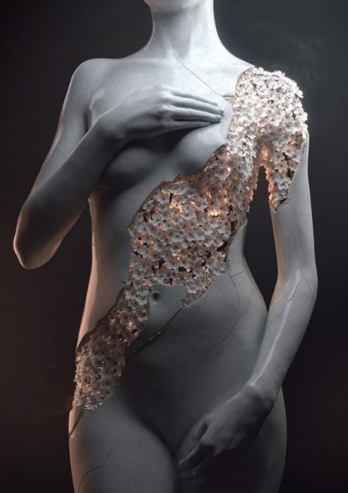 Волнующие скульптуры, изображающие женские тела (26 фото)