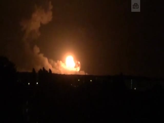 Пожар на складе боеприпасов в Винницкой области