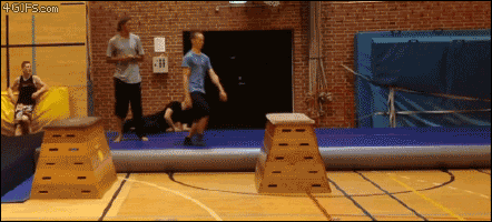 Фейлы гимнастов и акробатов  (15 гифок)