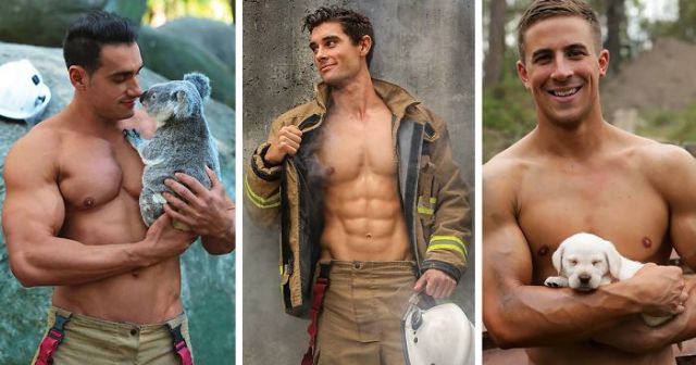 Австралийские пожарные в горячей фотосессии для календаря (13 фото)