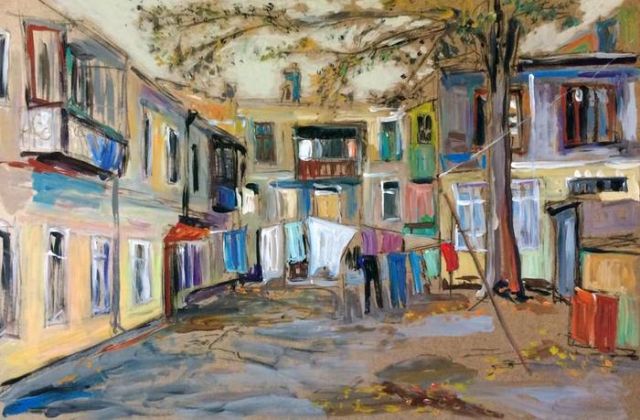 Российские хрущевки в картинах Ильгиза Гимранова (17 рисунков)