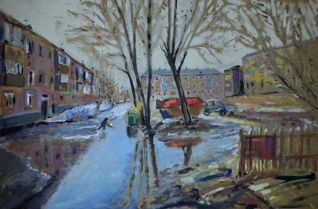 Российские хрущевки в картинах Ильгиза Гимранова (17 рисунков)