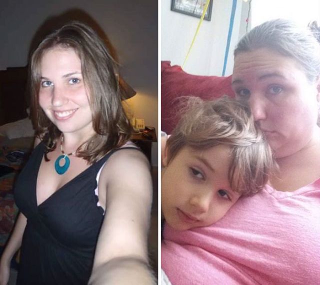 Молодые родители до и после появления детей (15 фото)