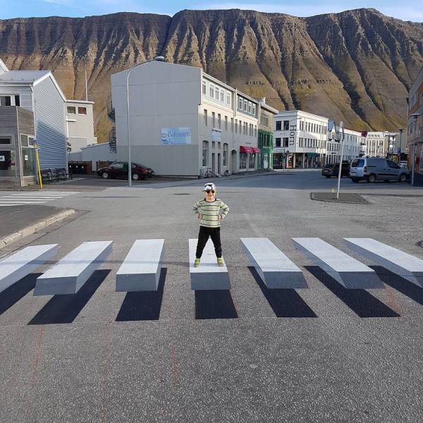 3D-пешеходный переход в Исландии (6 фото + видео)