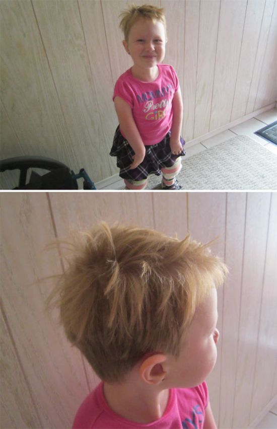Детишки решили подстричься (25 фото)
