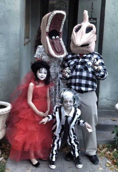 Семейные перевоплощения на хэллоуин (38 фото)