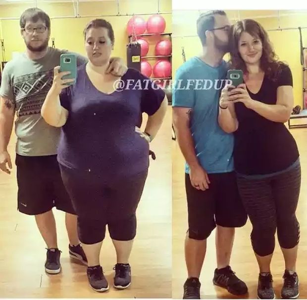 Супружеская пара сбросила 175 кг на двоих за два года (3 фото)