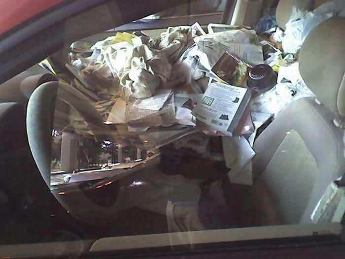 Помойки в салонах автомобилей (14 фото)