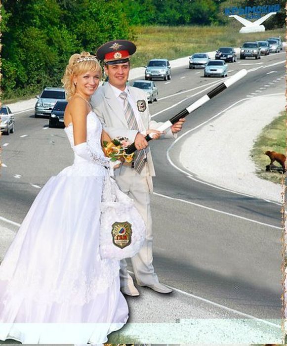 Смешные свадебные фото (40 фото)