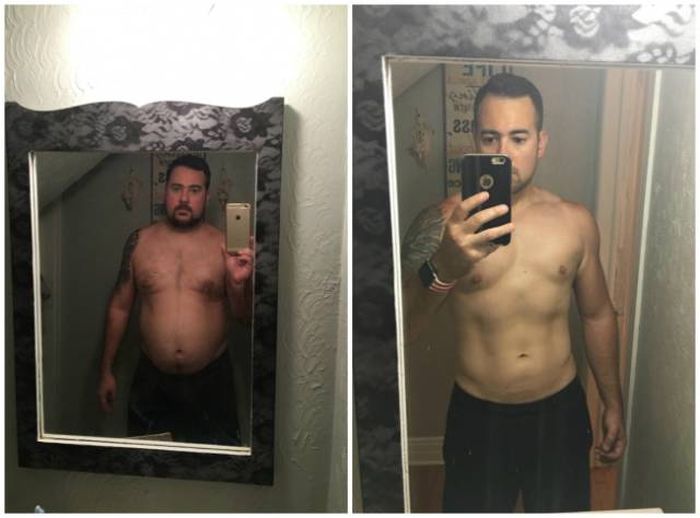 Мужчины, одержавшие победу в борьбе с лишним весом (23 фото)