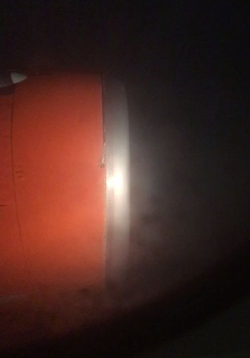 Не самое лучшее зрелище перед полетом на самолете (3 фото)