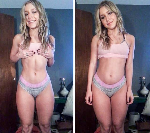 Девушки развеивают миф об идеальных телах в Instagram (22 фото)