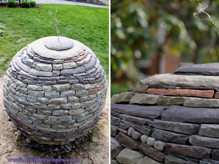 Каменные декорации без клея и цемента (14 фото)