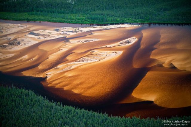 Песчаные дюны в канадской тайге (19 фото)