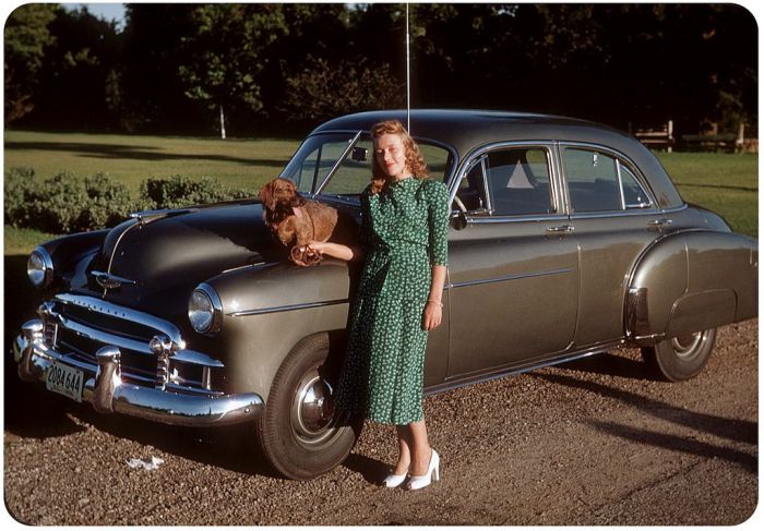 Америка 50-х годов в цветных фото (48 фото)