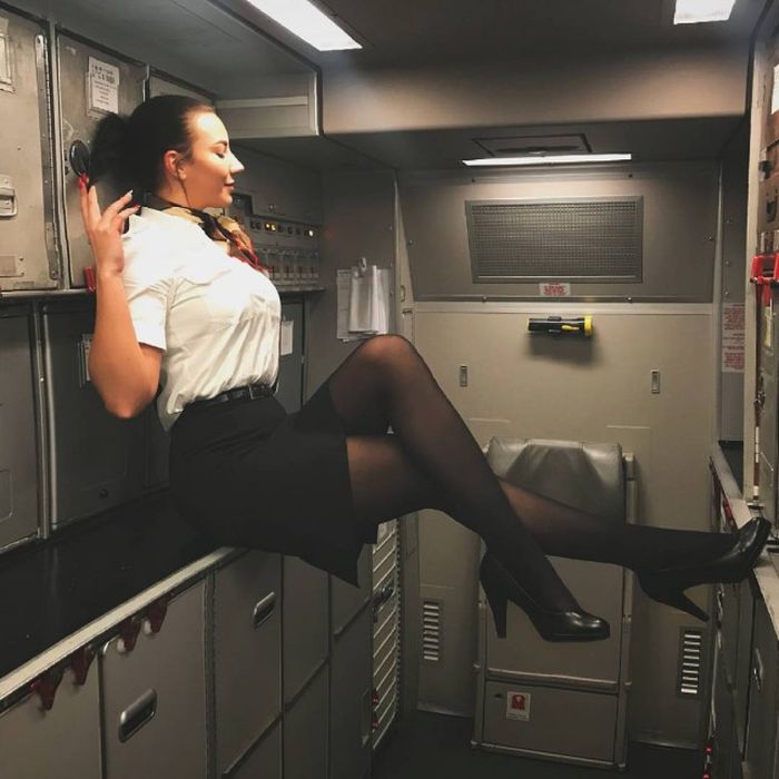 Красивые стюардессы бывают не только в фильмах (34 фото)