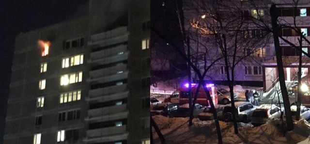 В Москве погибли пожарные при исполнении обязанностей  (2 фото)