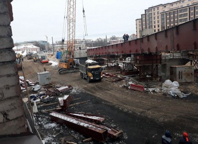 Как в Санкт-Петербурге строят мост на пересечении Петровского проспекта и Ремесленной улицы (5 фото)