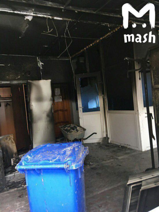 В пермской гимназии №33 произошел пожар (3 фото + видео)