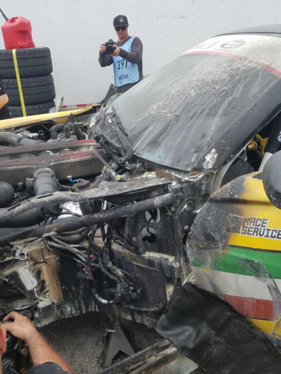 Неудачный дебют Ferrari 599 GTB Fiorano в гонке Formula Drift (6 фото)