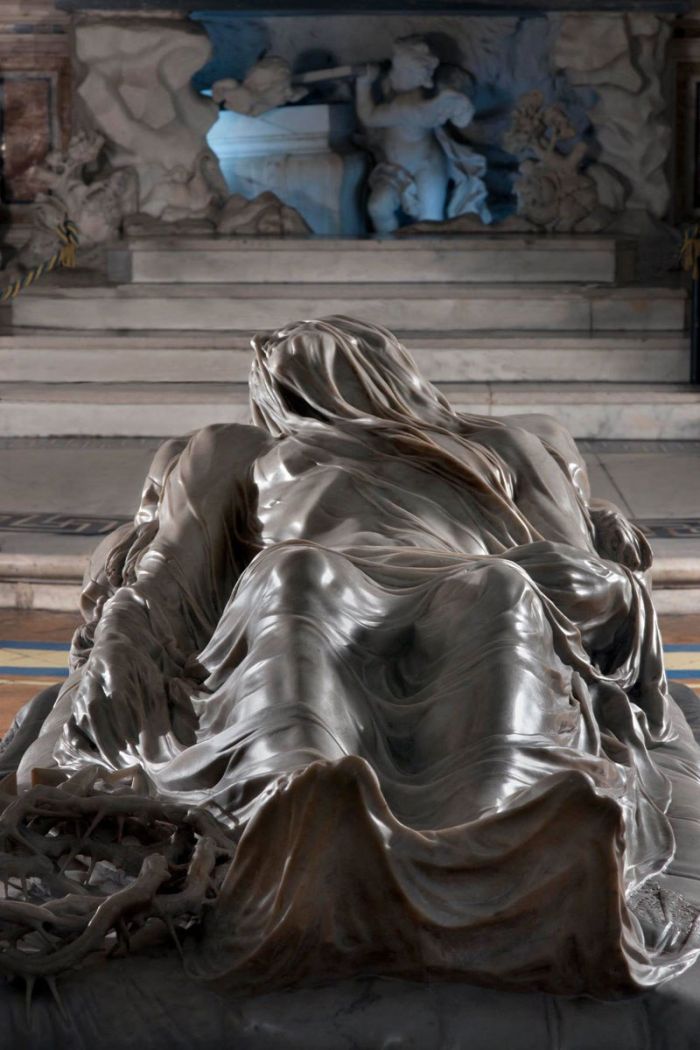 Скульптуры Музея Капеллы Сан-Северо в Неаполе (36 фото)
