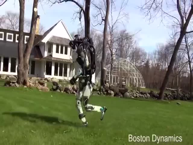 Тренировка роботов Boston Dynamics