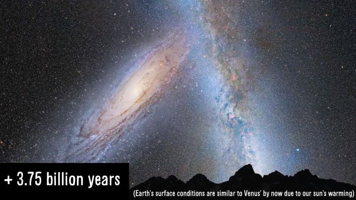 Столкновение Млечного Пути с галактикой Андромеды (5 фото)