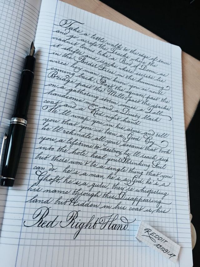 Красивый почерк (24 фото)