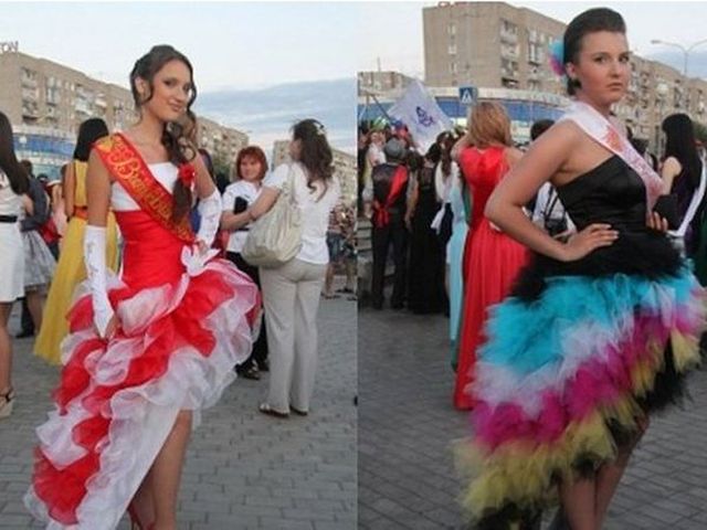 Странные платья выпускниц (19 фото)