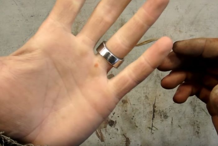 Изготовление кольца из гайки (16 фото)