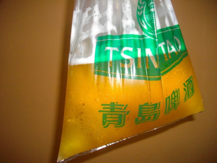 Пакетированное пиво из Китая (5 фото)