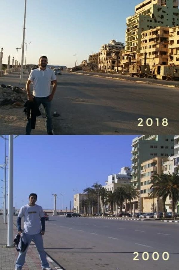 Ливия 18 лет назад и сейчас (4 фото)