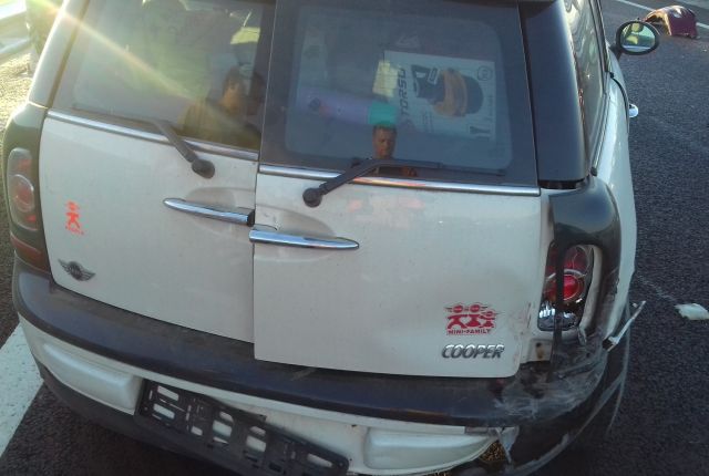 Авария на Крымском мосту из-за любительницы селфи за рулем (7 фото + видео)