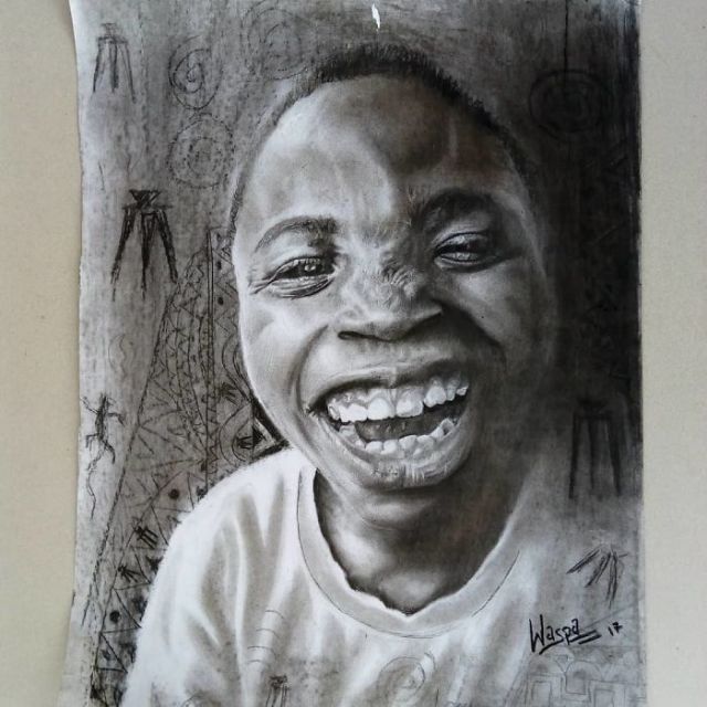 11-летний мальчик из Нигерии создает гиперреалистичные рисунки (17 фото)