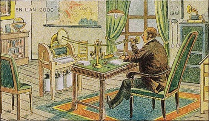 Рисунки 1910 года, отображающие будущее (32 картинки)
