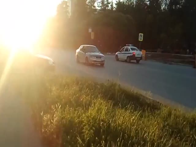 Пьяный водитель пытался уйти от полицейской погони в стиле видеоигры GTA