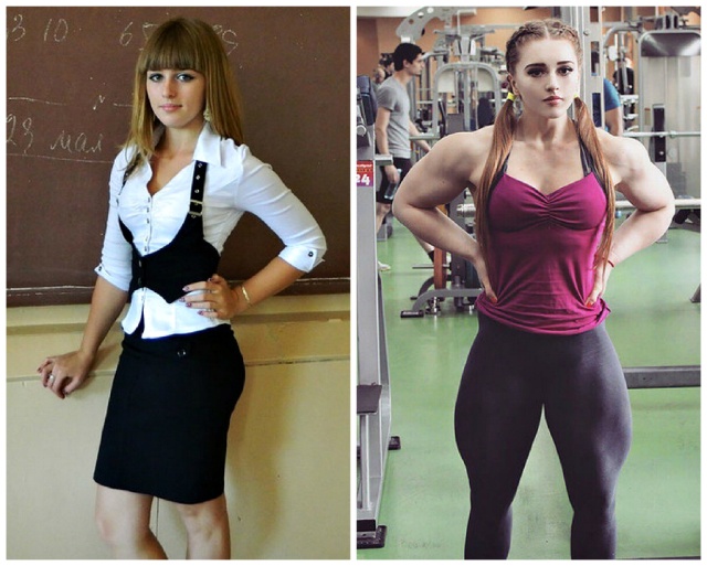 Какими были самые сильные женщины до начала тренировок (7 фото)