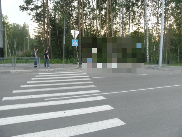 Пешеходный переход в Томске (2 фото)