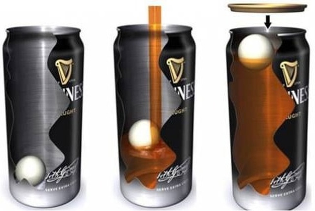 Зачем в банки с пивом Guinness добавляют пластиковый шарик? (5 фото)