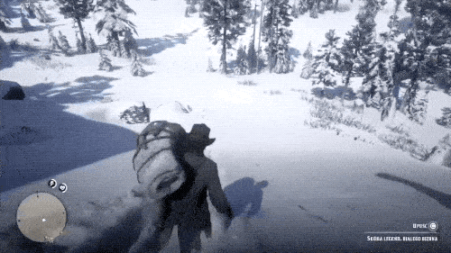 Забавные и странные моменты из Red Dead Redemption 2 (17 гифок)