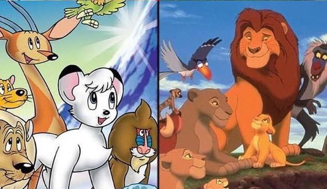 Японское аниме "Белый лев Кимба" и мультфильм "Король Лев" (5 фото)