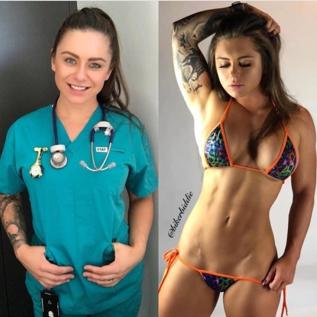 Пейдж Миллс - австралийская медсестра, которая не стесняется своего тела (20 фото)