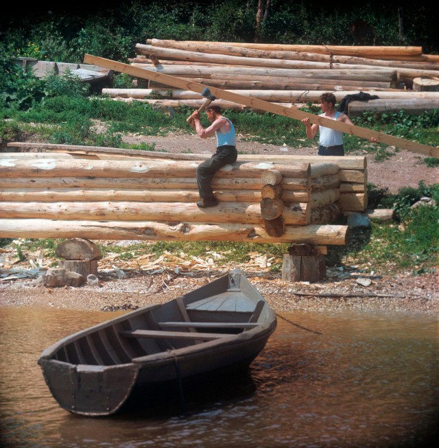 Река Лена в 1970-е годы в объективе Марка Редькина (35 фото)