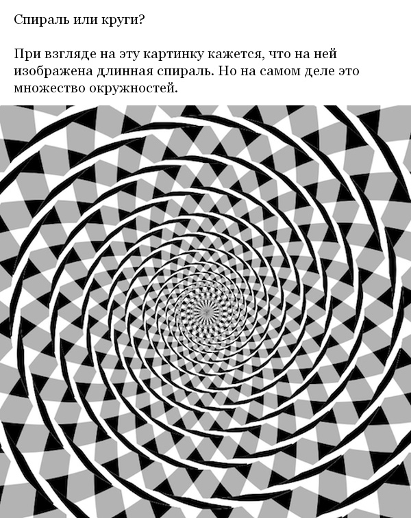 Оптические иллюзии с рациональным объяснением (13 фото + видео)