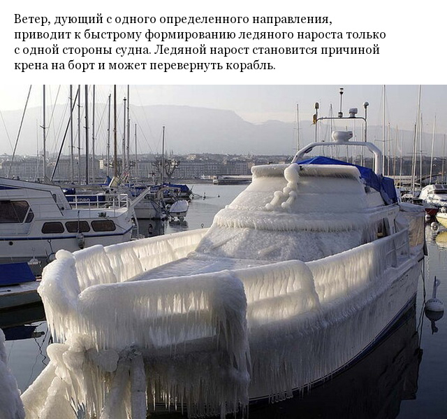Почему "ледяной ветер" настолько опасен для кораблей? (9 фото)