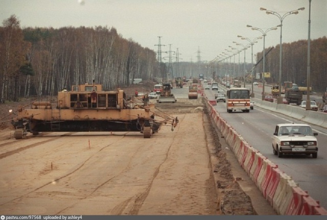 Московская Кольцевая Автомобильная дорога сквозь годы (50 фото)