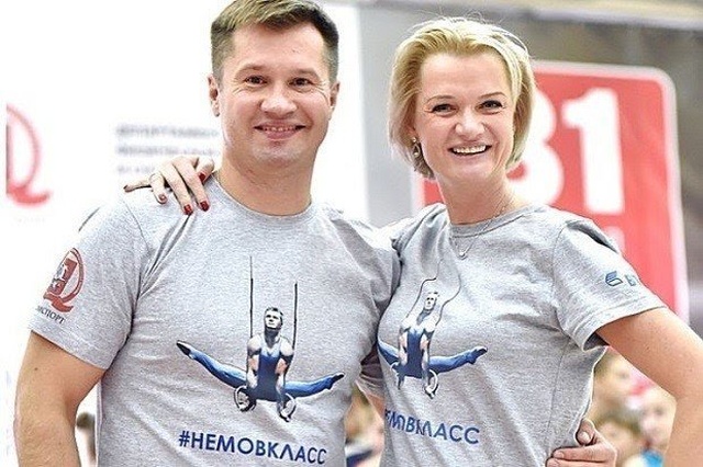 Светлана Хоркина и Алексей Немов провели трехчасовой мастер-класс в Саранске (3 фото)