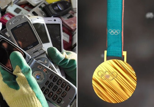 В Японии изготавливают медали к Олимпийским играм из переработанной электроники (10 фото)