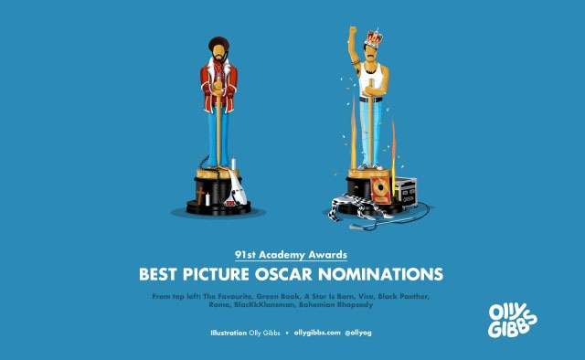Креативные статуэтки "Оскара" за 2019 год (9 фото)